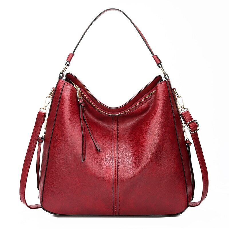 Martina Hobo Tas | Elegant & Vintage in de kleur Rood voor dames in Heritage stijl geschikt voor alle seizoenen.