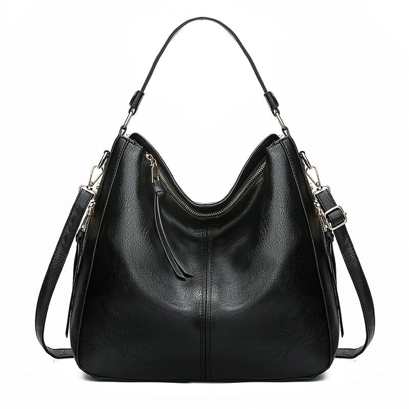 Martina Hobo Tas | Elegant & Vintage in de kleur Zwart voor dames in Heritage stijl geschikt voor alle seizoenen.