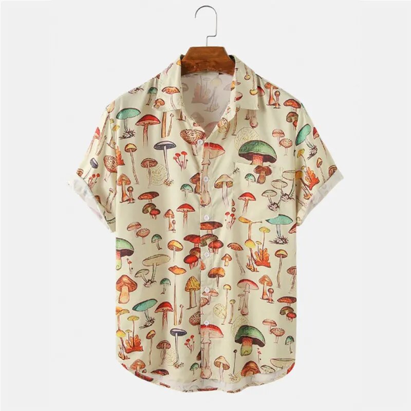 Matheus | Zomer Heren Shirt met stijl in de kleur Geel voor heren in Casual stijl ideaal voor de zomer.