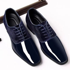 Matthijs | Grote formele lakschoenen in de kleur Zwart voor heren in stijl geschikt voor alle seizoenen.