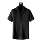 Matthijs | Katoenen polo & pantalon set in de kleur Zwart voor heren in Formal stijl ideaal voor de lente.