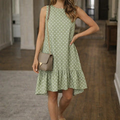 Polka dot swing jurk