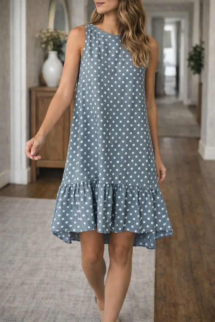 Polka dot swing jurk