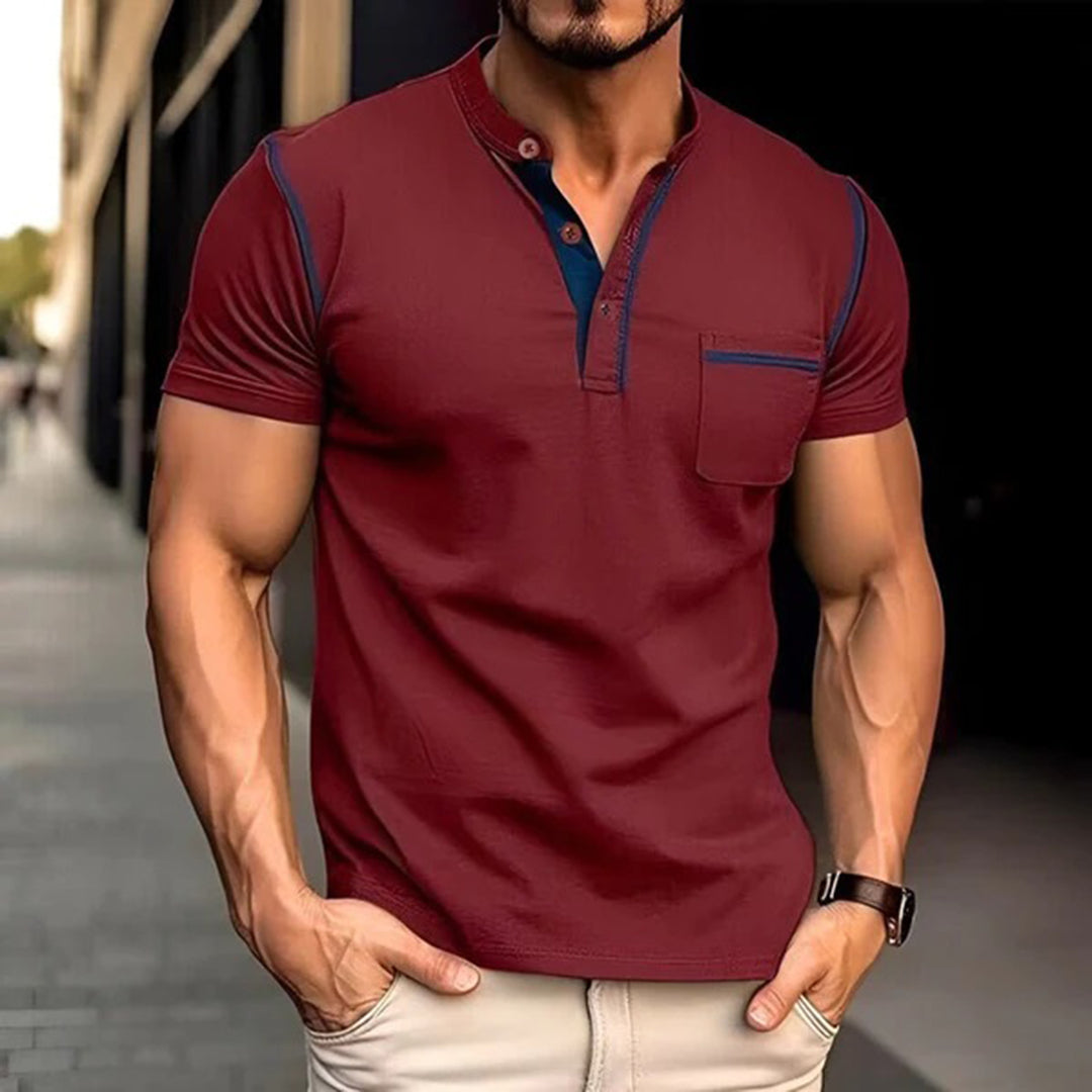 Max | Stijlvolle herenpolo in de kleur Rood voor heren in stijl geschikt voor alle seizoenen.