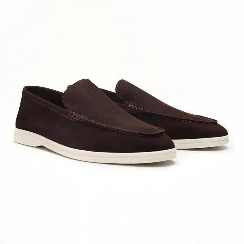 Mex | Cowhide leren loafers in de kleur Bruin voor heren in Smart-casual stijl ideaal voor de lente.