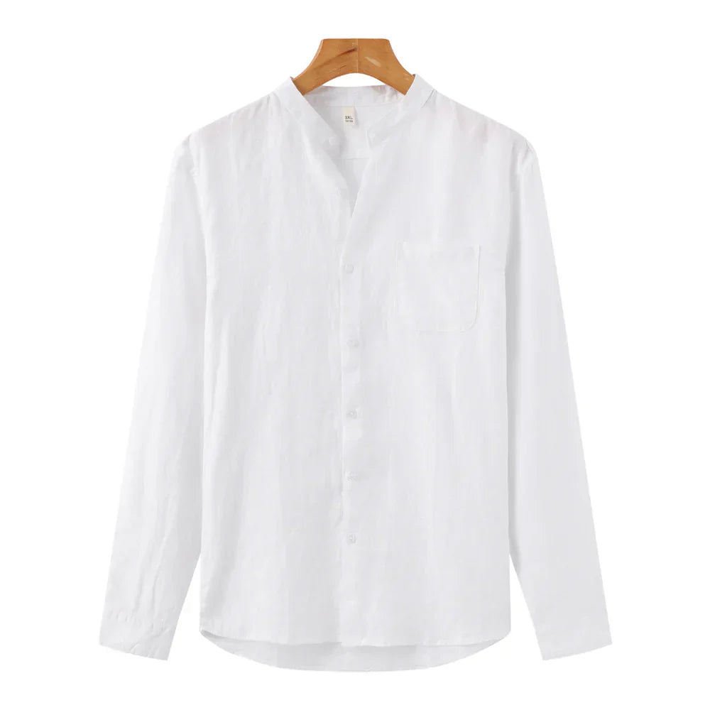 Mex | Zomerse Cassablanca outfit van linnen in de kleur Wit/Beige voor heren in Beach stijl ideaal voor de zomer.