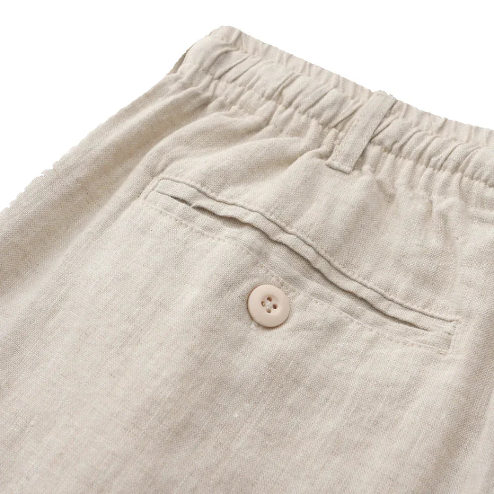 Mex | Zomerse Cassablanca outfit van linnen in de kleur Wit/Beige voor heren in Beach stijl ideaal voor de zomer.