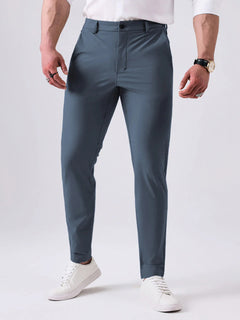 Mike | Slanke broek in de kleur Donkergrijs voor heren in stijl geschikt voor alle seizoenen.