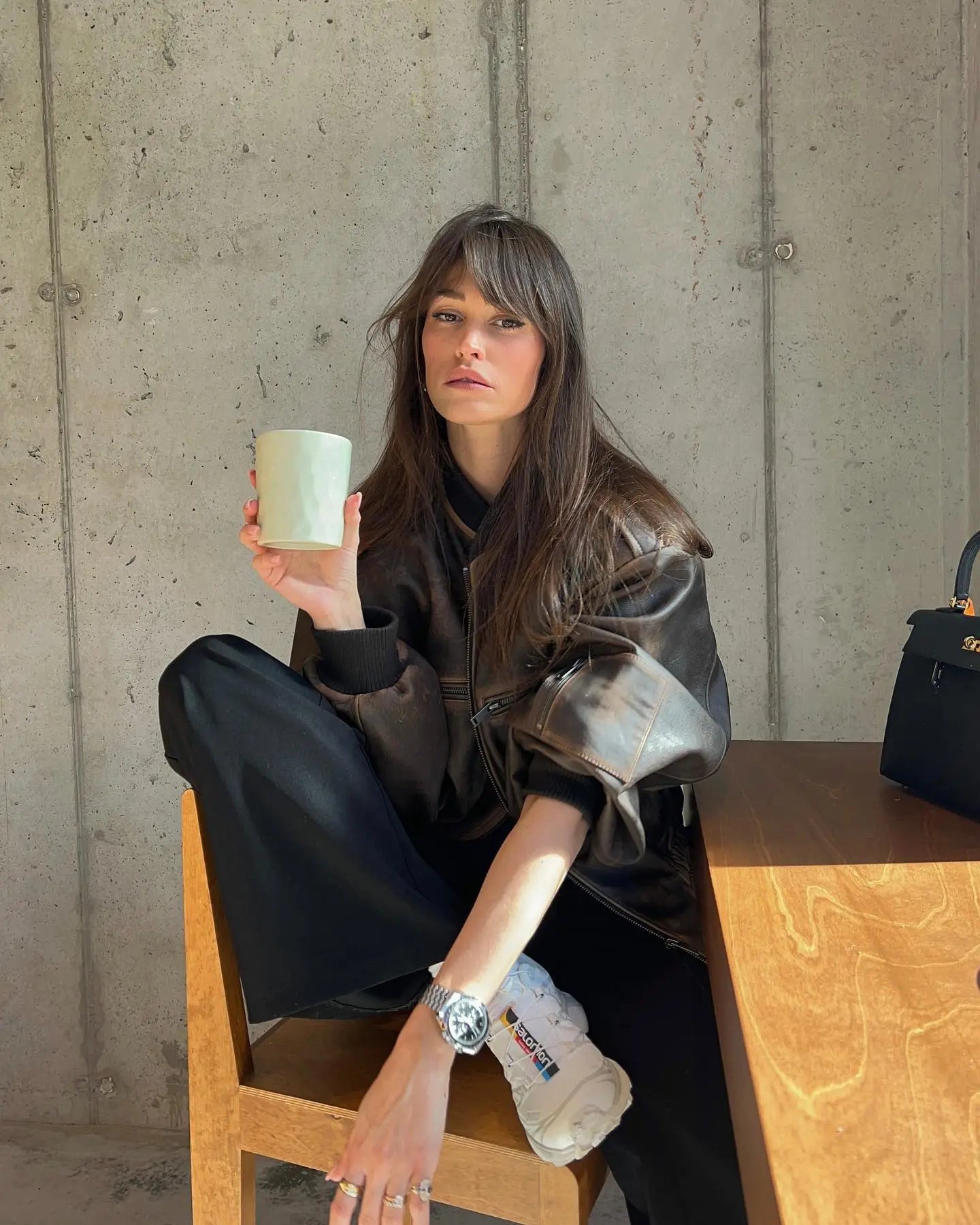 Milan | Gewassen vintage leren damesjas in de kleur Bruin voor dames in Heritage stijl ideaal voor de herfst.