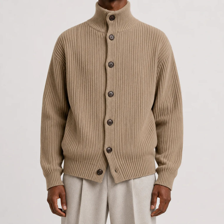 Cardigan met roll neck