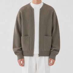 Cardigan met funnel neck