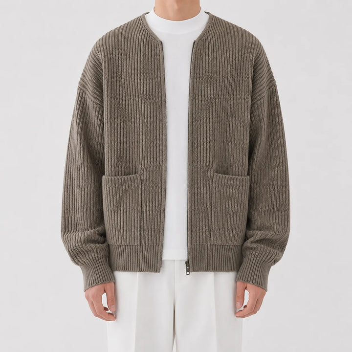 Cardigan met funnel neck