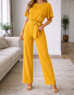 Tops en pants set met wijde broek