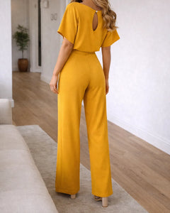 Tops en pants set met wijde broek