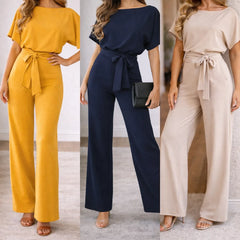 Tops en pants set met wijde broek
