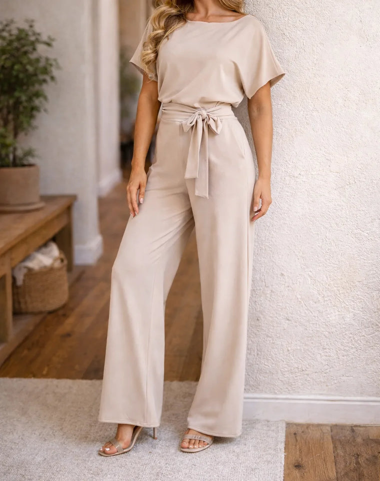 Tops en pants set met wijde broek