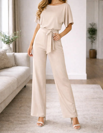 Tops en pants set met wijde broek