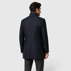 Formele heren trenchcoat met dubbele knoop