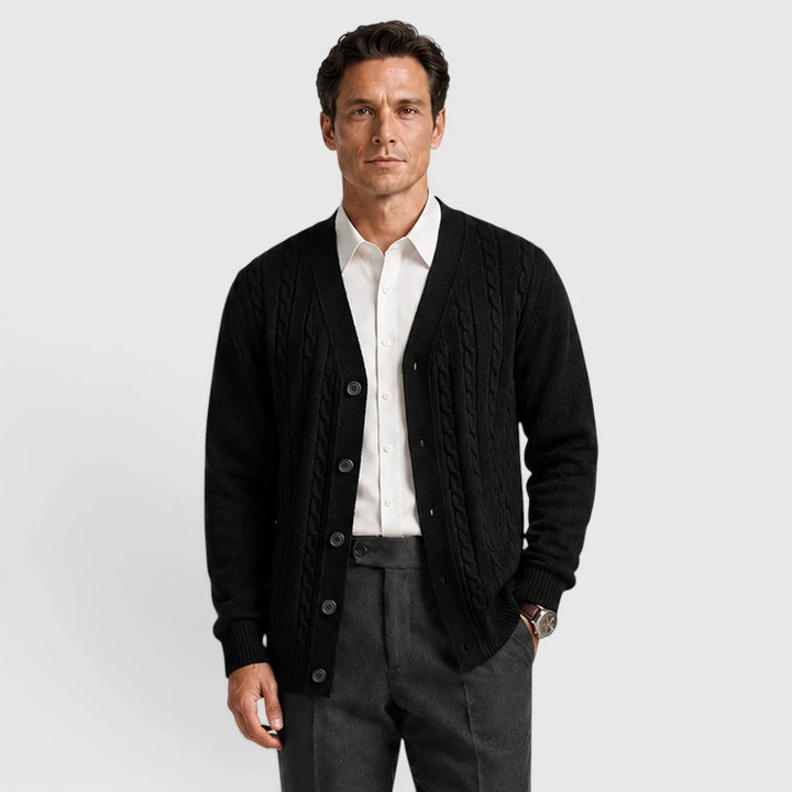 Cardigan met kabelpatroon
