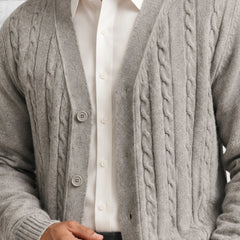 Cardigan met kabelpatroon