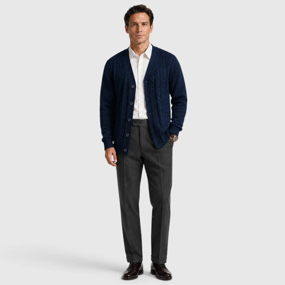 Cardigan met kabelpatroon