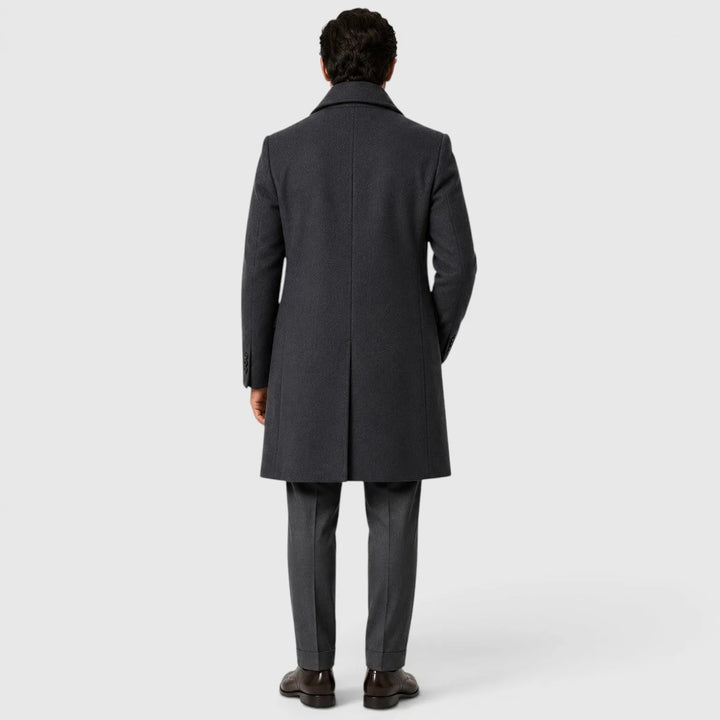 Trenchcoat slim fit met knoopsluiting