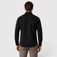 Overshirt slim fit met mandarin collar
