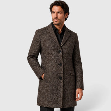 Trenchcoat slim fit met v-hals