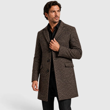 Trenchcoat slim fit met v-hals