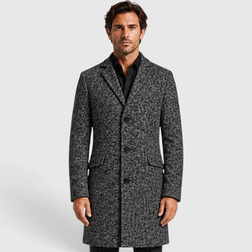 Trenchcoat slim fit met v-hals