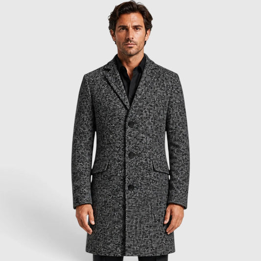 Trenchcoat slim fit met v-hals