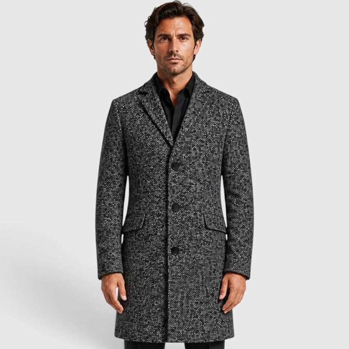 Trenchcoat slim fit met v-hals