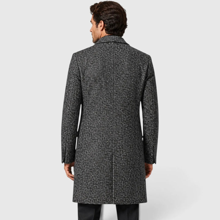 Trenchcoat slim fit met v-hals