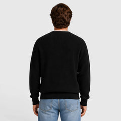 Cardigan met rits en ronde hals
