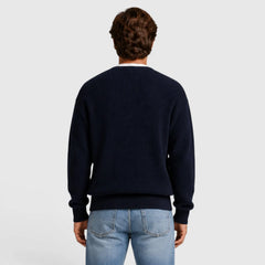Cardigan met rits en ronde hals