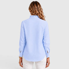 Blouse met ruffles en knopen