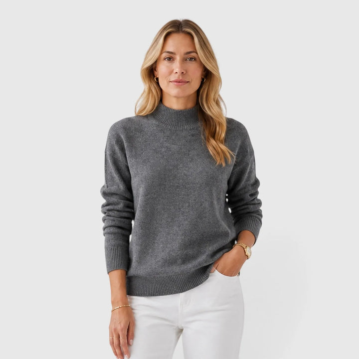 Jumper met mock neckline