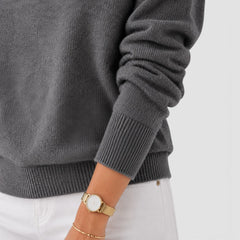Jumper met mock neckline