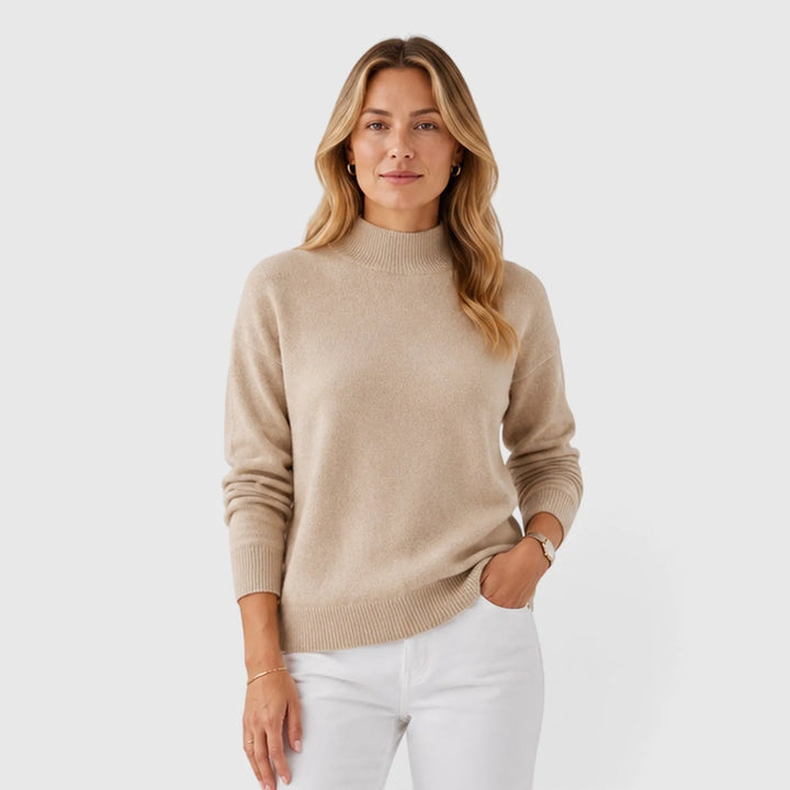 Jumper met mock neckline