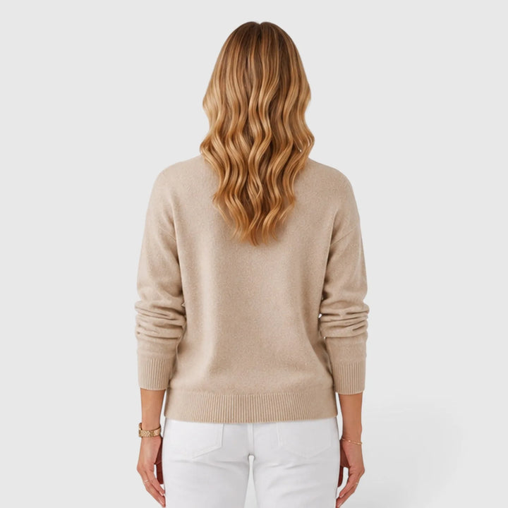 Jumper met mock neckline