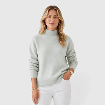 Jumper met mock neckline