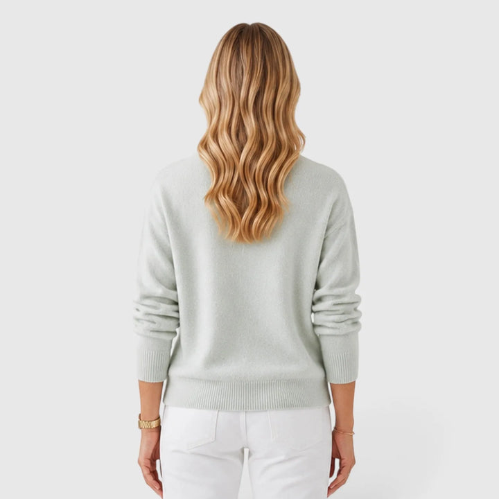 Jumper met mock neckline