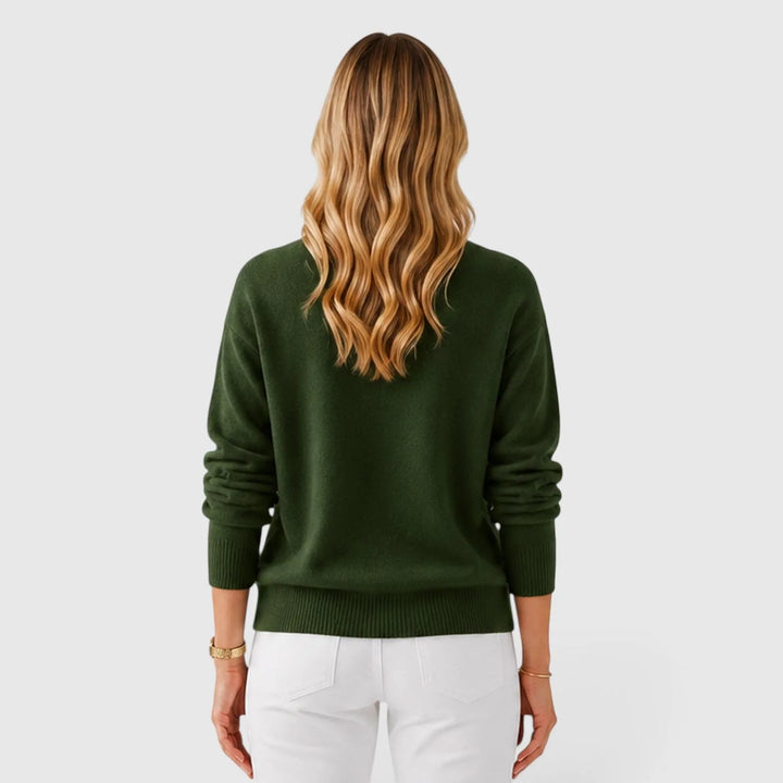 Jumper met mock neckline