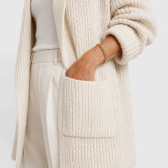 Cardigan met open front en zakken