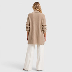 Cardigan met open front en zakken