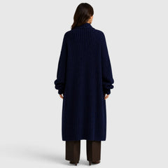 Oversized gebreide jas met zakken