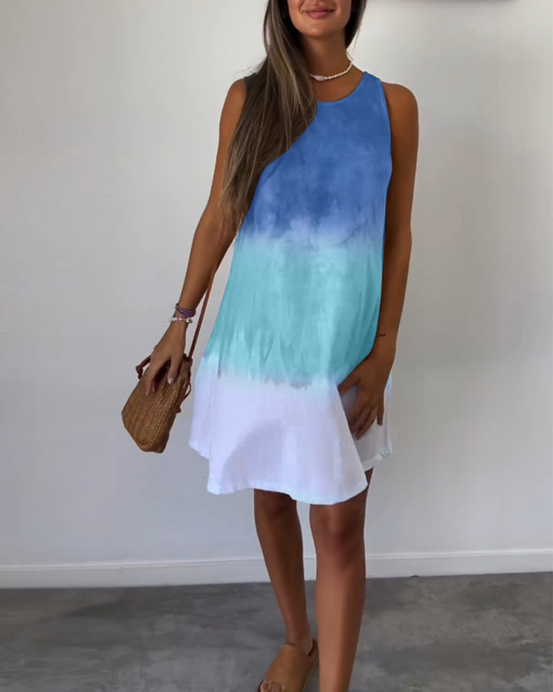 Mouwloze Vrijetijdsjurk in de kleur Grijs voor dames in stijl ideaal voor de zomer.