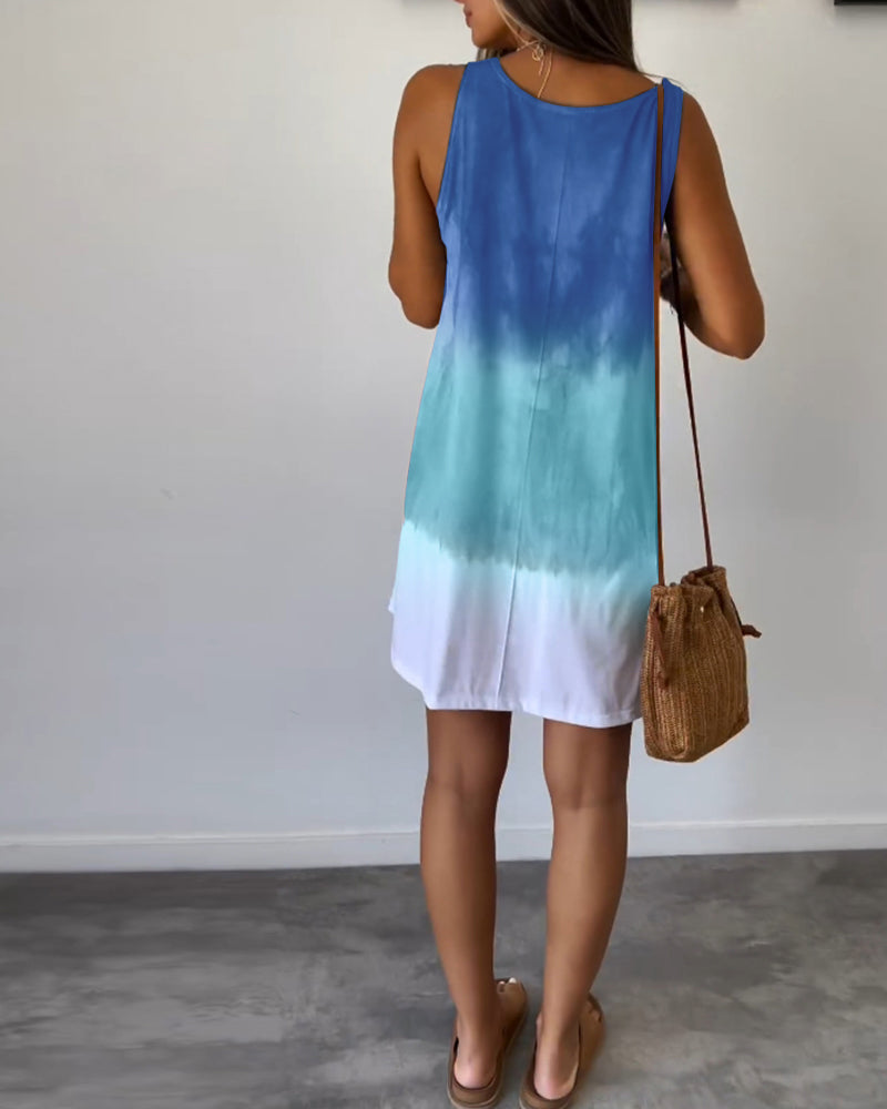 Mouwloze Vrijetijdsjurk in de kleur Grijs voor dames in stijl ideaal voor de zomer.