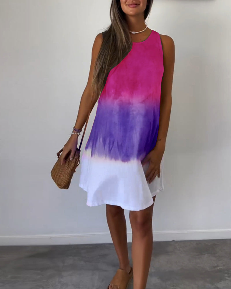 Mouwloze Vrijetijdsjurk in de kleur Grijs voor dames in stijl ideaal voor de zomer.
