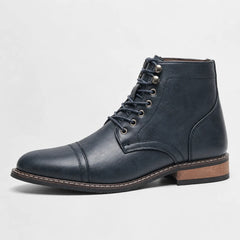 Veterschoenen boots met cap toe